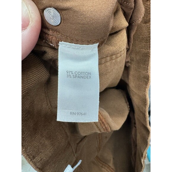 J. Jill Corduroy Pants Womens 2X Brown Pull On Straight Leg Pockets High Rise - Picture 4 of 10